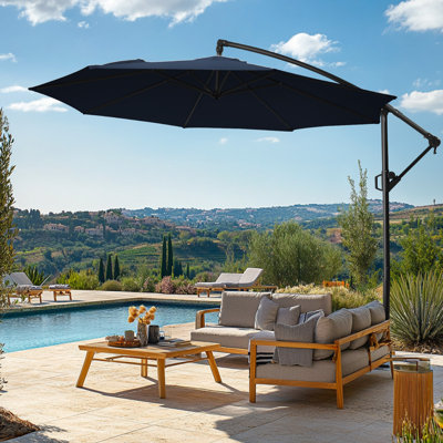 Parasol d'extérieur en porte-à-faux 120 '' 120