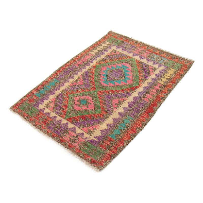 Geometric Hand Woven 83cm X 120cm Area Rug