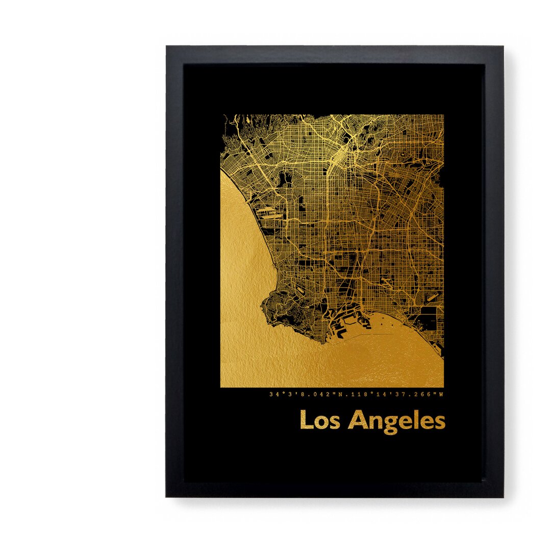 Gerahmter Grafikdruck Los Angeles