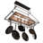 Rustic Lodge Handcrafted Rectangle Hanging Pot Rack