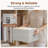 Foldable Fabric Storage Bins, Closet Organizer Bin Set, Shelf Baskets for Clothes, Toys, Linens-1500635863-1500635858