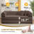 78" Compression Corduroy Sleeper Sofa, Convertible Upholstered Couch with 2 Pillows, No Assembly Required-118101133-124439129