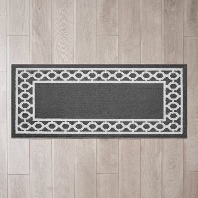 Jean Pierre New York Christine Border Machine Washable All Loop Tufted Rugs 1-Piece