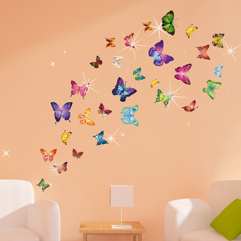 Ebern Designs Insects Non-Wall Damaging Wall Decal | Wayfair