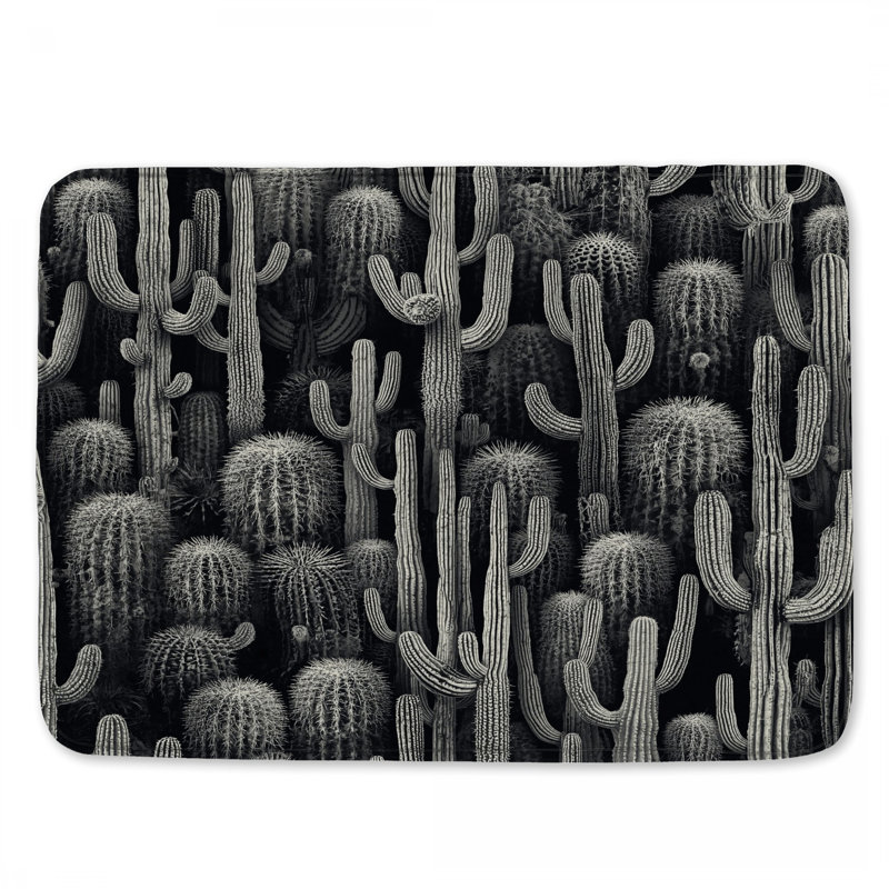 Tapis de bain Dense Cactus Arrangement, L 24 po x L 17 po