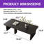 Ensemble de tables basses 2 pièces Mid-Century Modern-1220552613