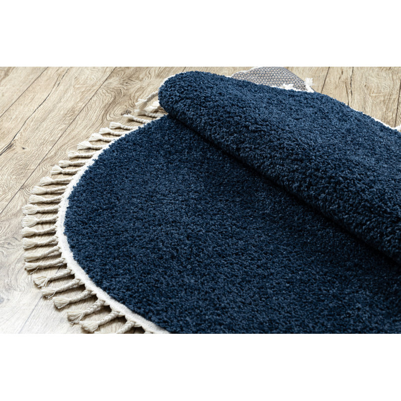 Round Willcox Solid Colour Area Rug, Round 160cm