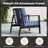 75" All-Weather Aluminum 3-Seat Patio Sofa-151534638