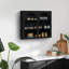Trois armoires murales noires - Fabrication durable avec tablette amovible, salon, salle de bain et salle à manger-50386061-50386060