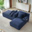 Chaise longue double compressible avec porte-gobelets-738887194