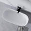 Baignoire de trempage autoportante en résine de 51 po à surface solide avec trop-plein et bonde escamotable blanche 51 po-125382441