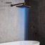 Juno Oil Rubbed Bronze Square LED Rainfall Shower Head