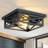 2 Light Farmhouse Flush Mount Ceiling Light-2 Pack (Bulbs Not Included)