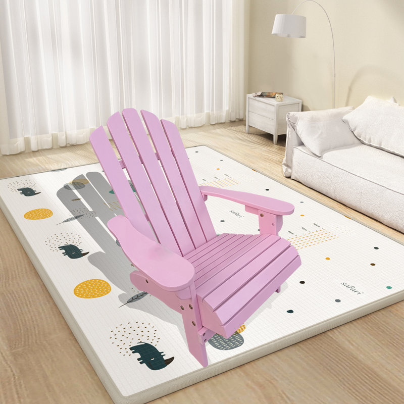 Crossan Solid Wood Children's Adirondack Chair, Pink