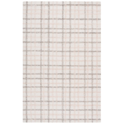 Plaid Wool Hand Tufted Area Rug