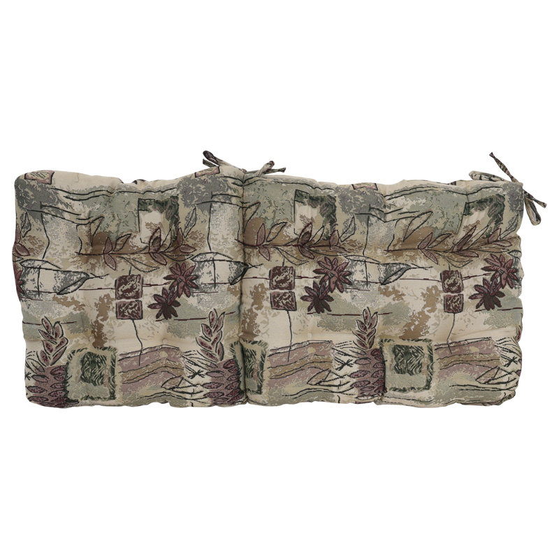Tapestry Tufted Seat/Back Chair Cushion