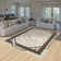 Monaco Series Abrstract Black/Gray/Ivory/Beige Area Rug