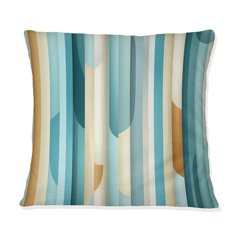 Striped Throw Pillow, 18"H x 18"W