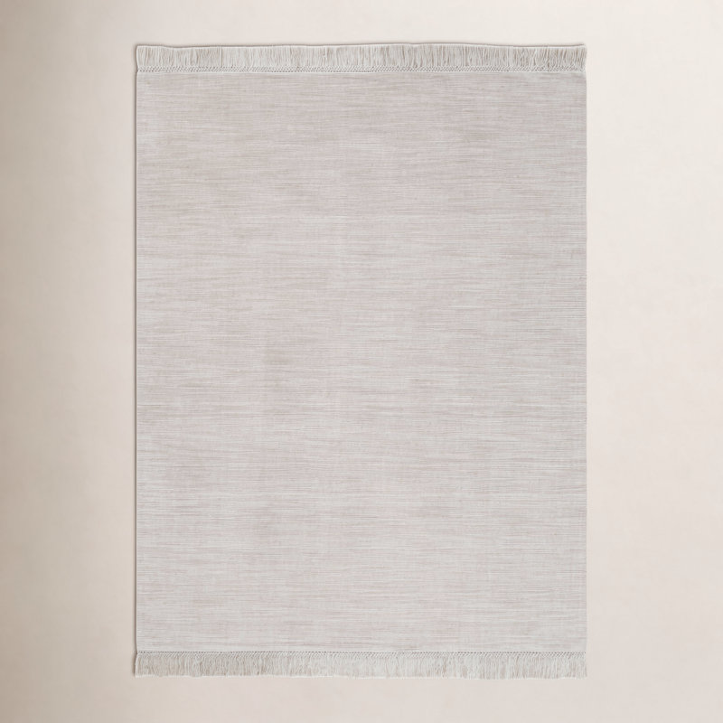 Liska Collection Hand Loomed - Solid Bisque, Rectangle 6' x 9'