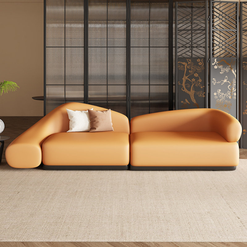 Canapé moderne moderne de style crème, Orange