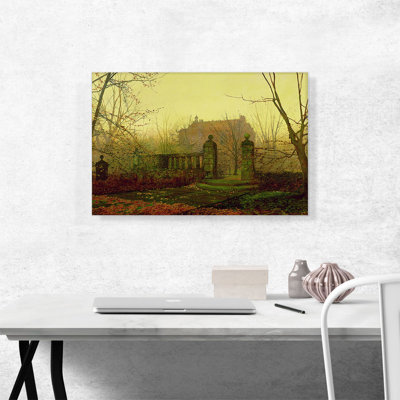 " Autumn Morning " by John Atkinson Grimshaw Painting Print