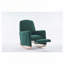 Chaise berçante en tissu avec repose-pieds réglable-1287876486