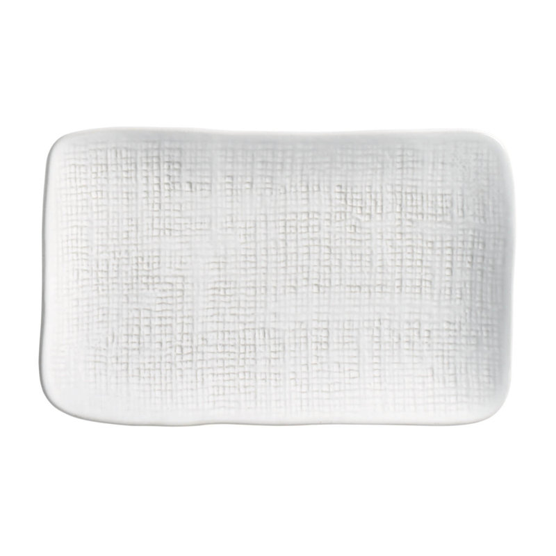 Plateau rectangulaire moyen Jutta 10,63 x 6,3 po blanc