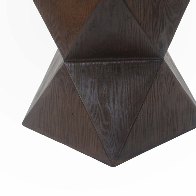 14.25"  Concrete Side Table Coffee Table, Natural