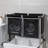 2 Tier Laundry Basket, 4 Removable Bags, Four Wheels, Strong Aluminum Frame, Separate And Dark Heaps Piles
