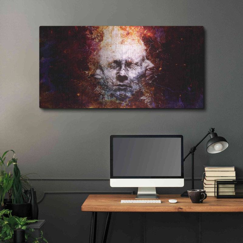 " All My Faces " by Mario Sanchez Nevado, 24" H x 48" W