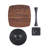 5 Piece Dining Set (Black)