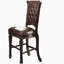 Chaise d'appoint capitonnée cerise