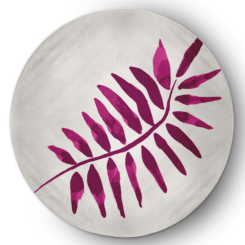 Chenille Indoor Rug, Round 5'