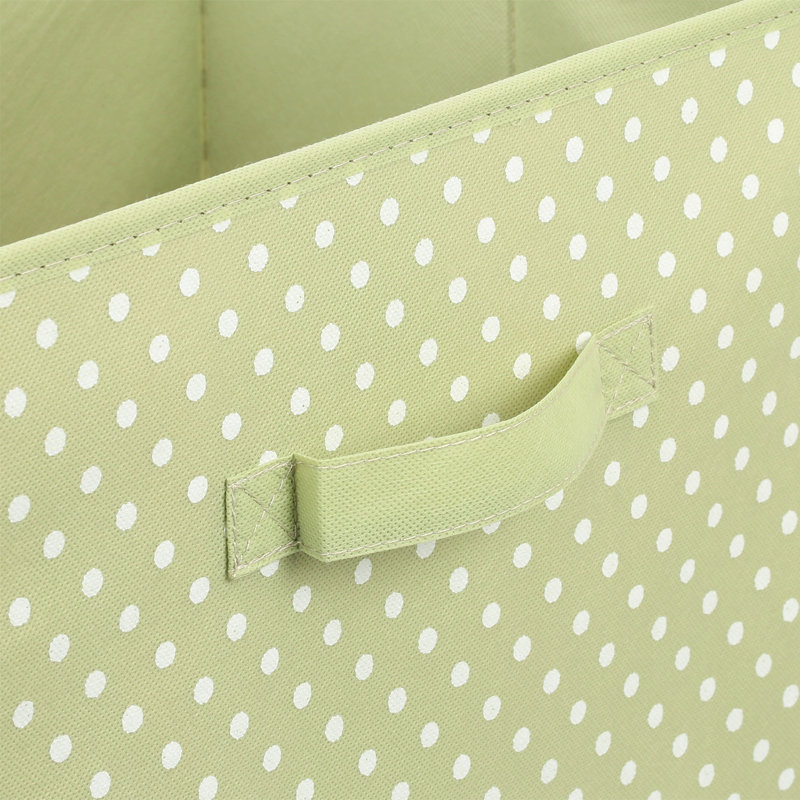 Rebrilliant Fabric Decorative Bin, Green