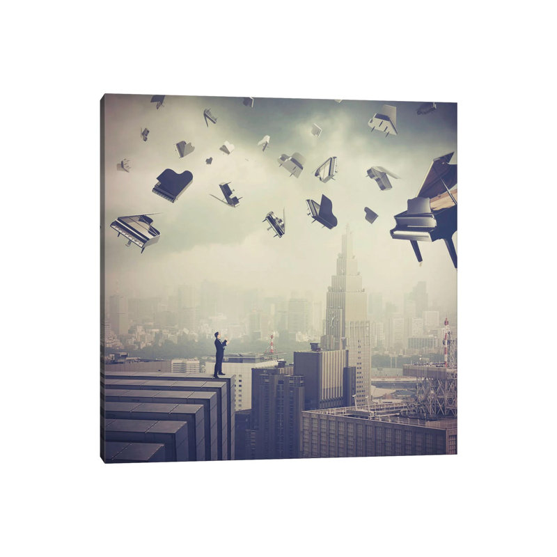 « Last Symphony » par Evgenius j Soloviev-impression d’art graphique, H 12 po x l 12 po x P 0,75 po, Toile tendue