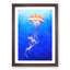 Orange Jellyfish - Picture Frame Painting Print-56925003-56925004