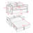 Sharmel 55 " Velvet Sofa Bed-314944519