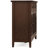 Artisan 60"W Solid Wood 4-Door Sideboard Buffet with Tempered Glass Doors and 2 Drawers-1200148777