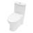 1.22/1.6 GPF Dual-Flush Elongated One-Piece Toilet, Comfort Seat Height, Ceramic Glazed Surface, Soft Close Seat Included