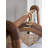 Solid Wood and Brass Clothes Hanger-102830718