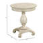 Table de bout à piédestal en bois massif Shaylène