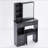 29.2" Small Space Left Drawer Desktop Vanity Table + Cushioned Stool, Extra Large Right Sliding Mirror, Multi Layer High Capacity Storage, Practical Fashionable Dresser, Suitable For Small Space-737244903