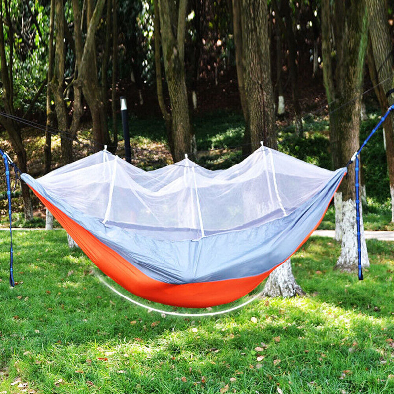 Hamac double Glenville, Orange / gris