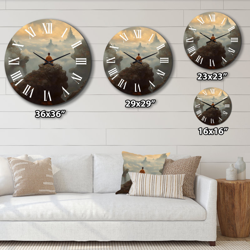 Horloge murale bouddhiste, Très grand