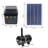 Ronan 132 GPH Solar Pump for Outdoor Fountains with Battery and Light