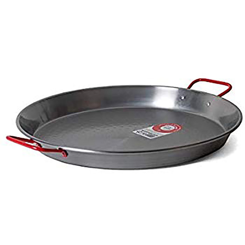 Garcima 26-inch Carbon Steel Paella Pan with Heatproof Handles