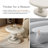 Jahmaal Curved Glossy Pedestal Side Table-1850944285