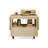 47.24" Crystal-cream Solid Wood Rectangular Coffee Table