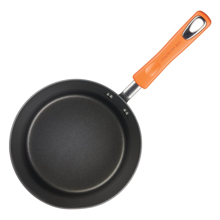 Rachael Ray Brights Hard Anodized Nonstick Saute Pan / Frying Pan / Fry Pan  - 5 Quart, Gray