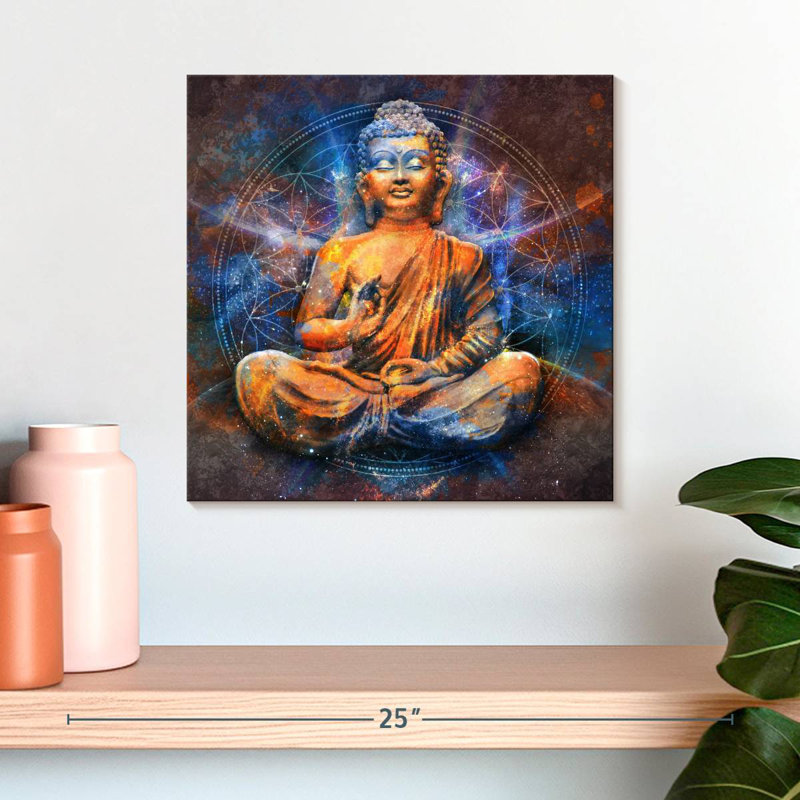 Javir Nirvana du Bouddha, H 16 po x l 16 po